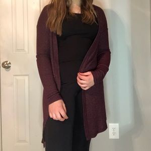 Burgundy cardigan